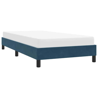 vidaXL Cadre de lit sans matelas Bleu foncé 100x220 cm Velours