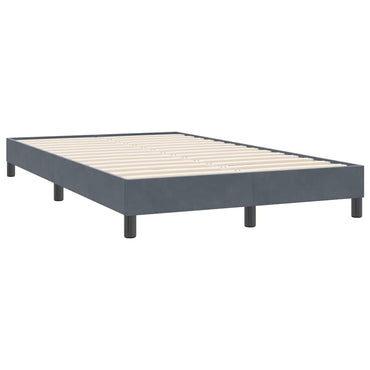 vidaXL Bettgestell ohne Matratze Dunkelgrau 120x220 cm Samt