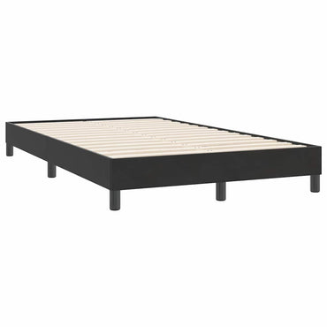 vidaXL Bettgestell ohne Matratze Schwarz 120x220 cm Samt
