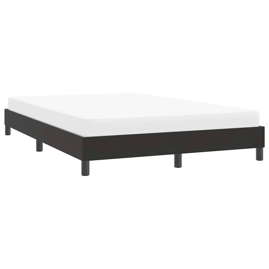 vidaXL Cadre de lit sans matelas Velours Noir 140x220 cm