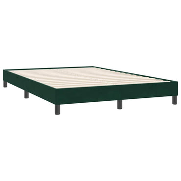 vidaXL Bettgestell ohne Matratze Dunkelgrün 140x220 cm Samt