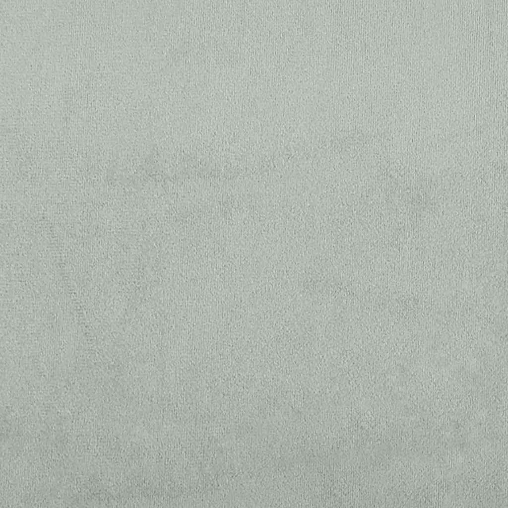 Bettgestell ohne Matratze Hellgrau 180x220 cm Samt