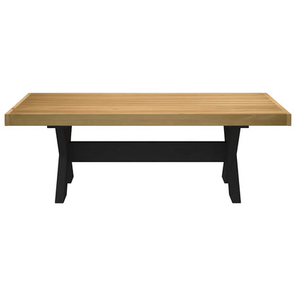 vidaXL Couchtisch NOAIN X-förmige Beine 120x60x40 cm Massivholz Kiefer