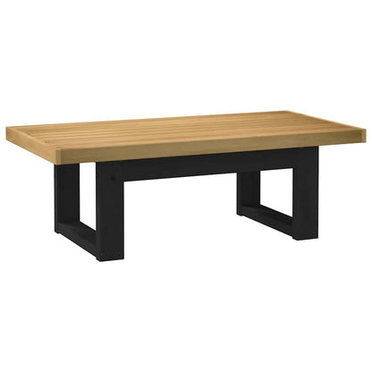 vidaXL Couchtisch NOAIN U-förmige Beine 120x60x40 cm Massivholz Kiefer