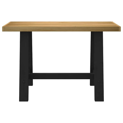 vidaXL Schreibtisch NOAIN A-Form-Beine 120x50x75 cm Massivholz Kiefer
