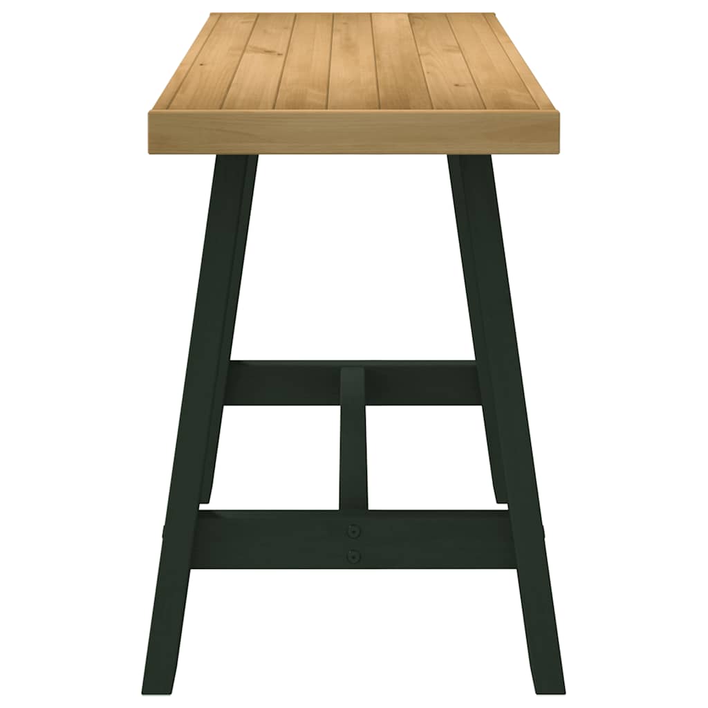 vidaXL Schreibtisch NOAIN A-Form-Beine 120x50x75 cm Massivholz Kiefer
