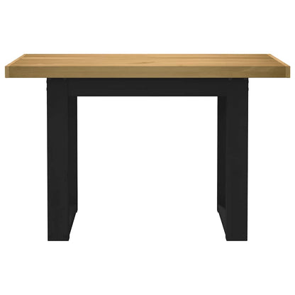 vidaXL Schreibtisch NOAIN U-Form-Beine 120x50x75 cm Massivholz Kiefer
