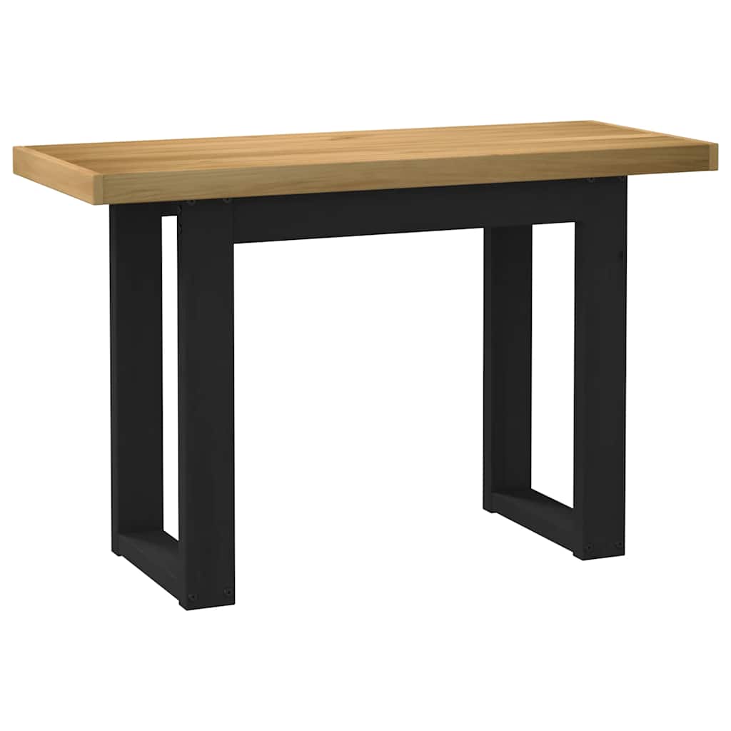 vidaXL Schreibtisch NOAIN U-Form-Beine 120x50x75 cm Massivholz Kiefer