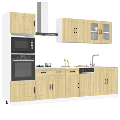 vidaXL 7-tlg. Küchenschrank-Set Kalmar Sonoma-Eiche Holzwerkstoff