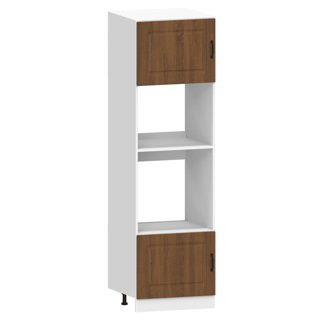 vidaXL 7-tlg. Küchenschrank-Set Kalmar Braun Eichen-Optik Holzwerkstoff
