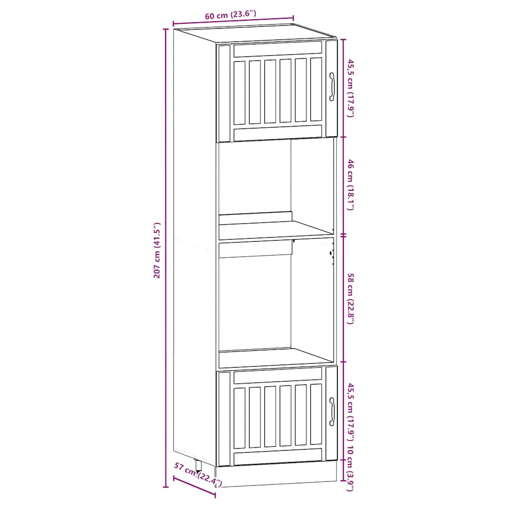 vidaXL Ensemble de 7 meubles de cuisine Lucca Chêne fumé en bois d'ingénierie