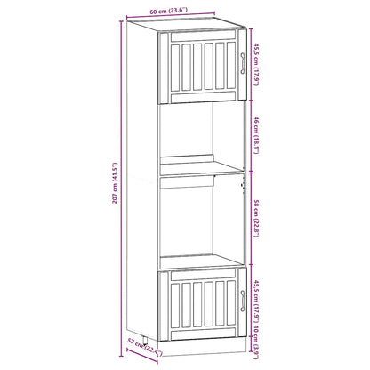 vidaXL Ensemble de 7 meubles de cuisine Lucca Chêne fumé en bois d'ingénierie