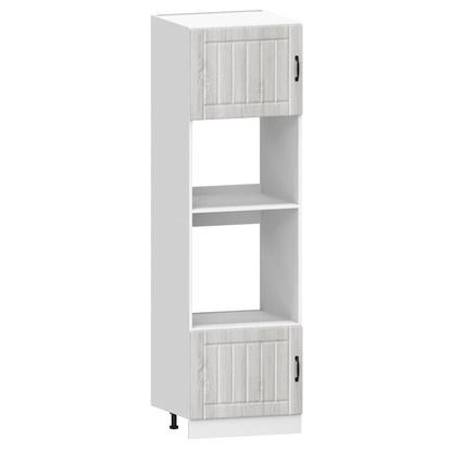 vidaXL 7-tlg. Küchenschrank-Set Kalmar Grau Sonoma Holzwerkstoff