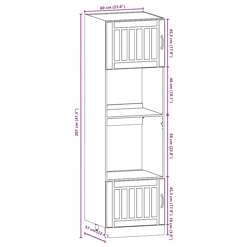 vidaXL 7-tlg. Küchenschrank-Set Lucca Braun Eichen-Optik Holzwerkstoff