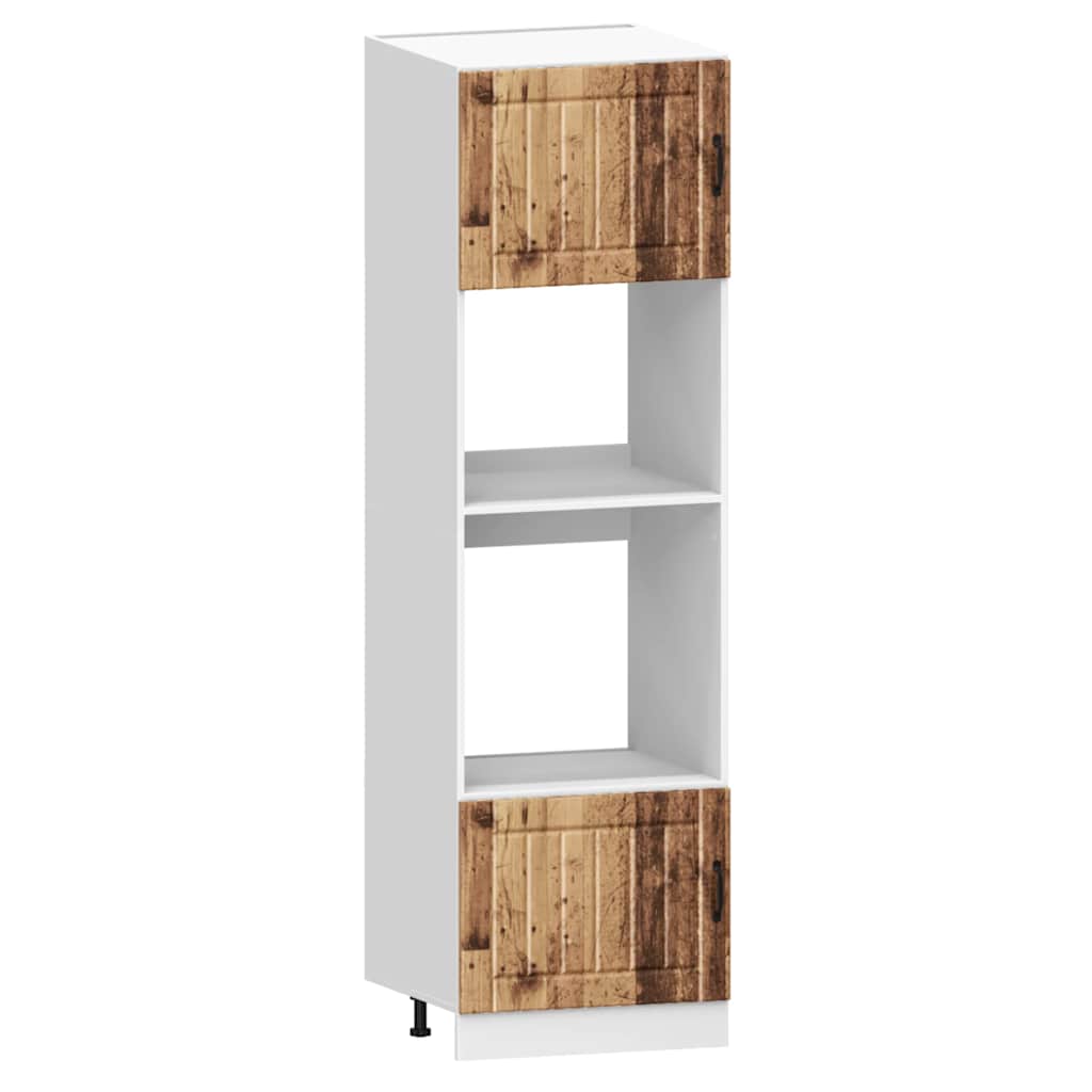 vidaXL 7-tlg. Küchenschrank-Set Kalmar Altholz-Optik Holzwerkstoff