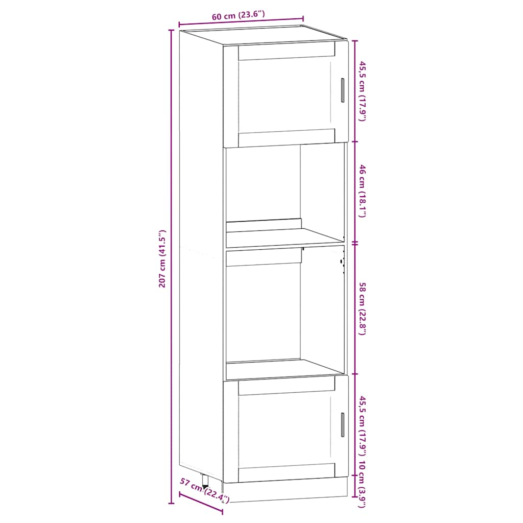 vidaXL 7-tlg. Küchenschrank-Set Porto Schwarz Holzwerkstoff