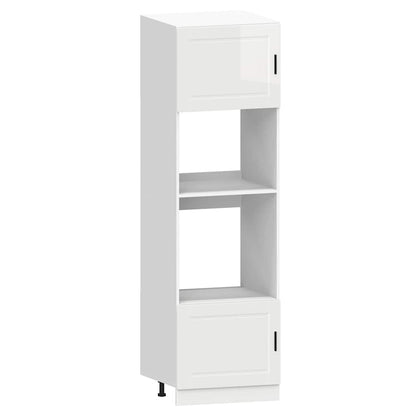vidaXL 7-tlg. Küchenschrank-Set Kalmar Hochglanz-Weiß Holzwerkstoff