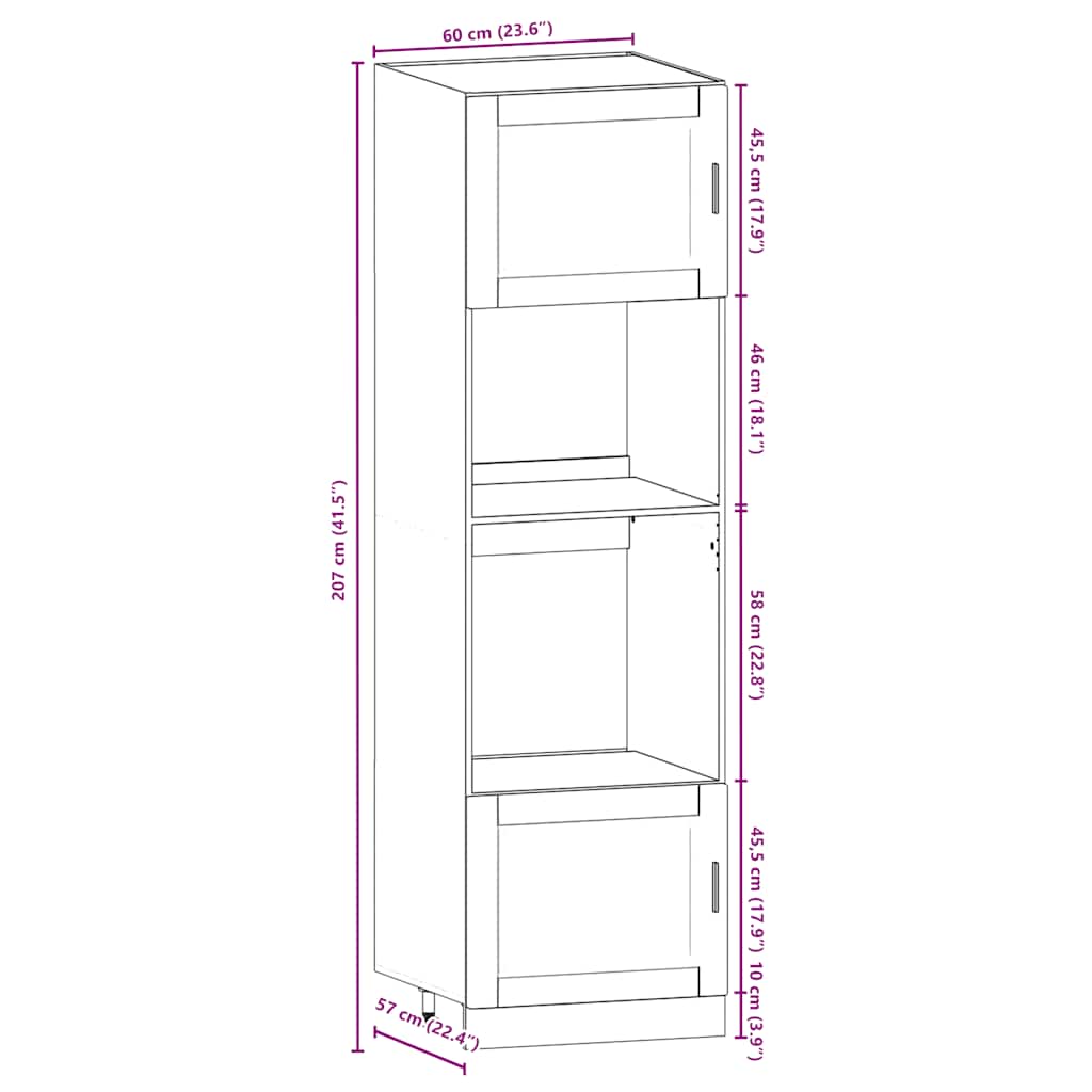vidaXL 7-tlg. Küchenschrank-Set Kalmar Hochglanz-Weiß Holzwerkstoff