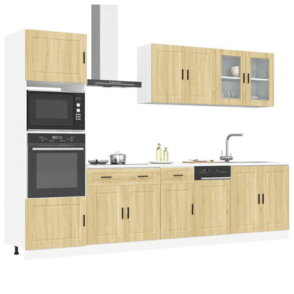 vidaXL 7-tlg. Küchenschrank-Set Porto Sonoma-Eiche Holzwerkstoff