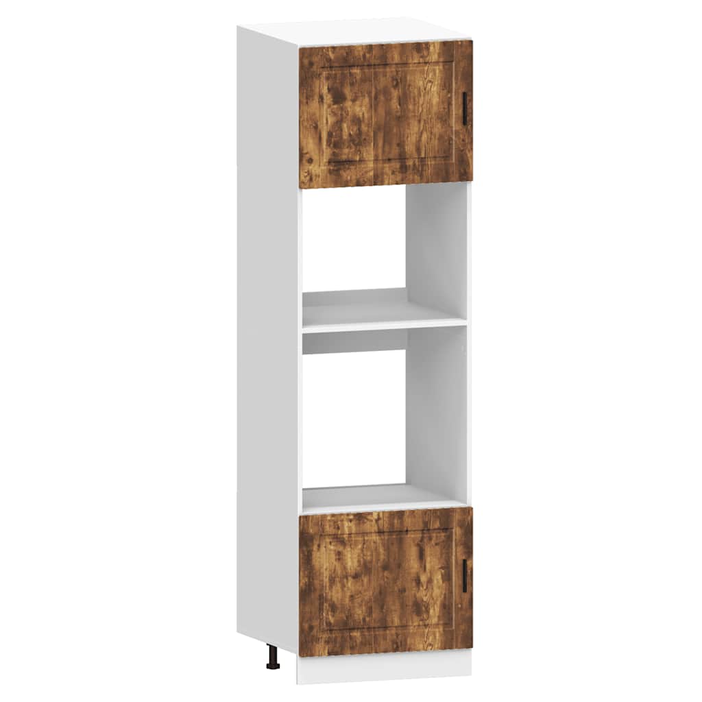 vidaXL 7-tlg. Küchenschrank-Set Kalmar Räuchereiche Holzwerkstoff