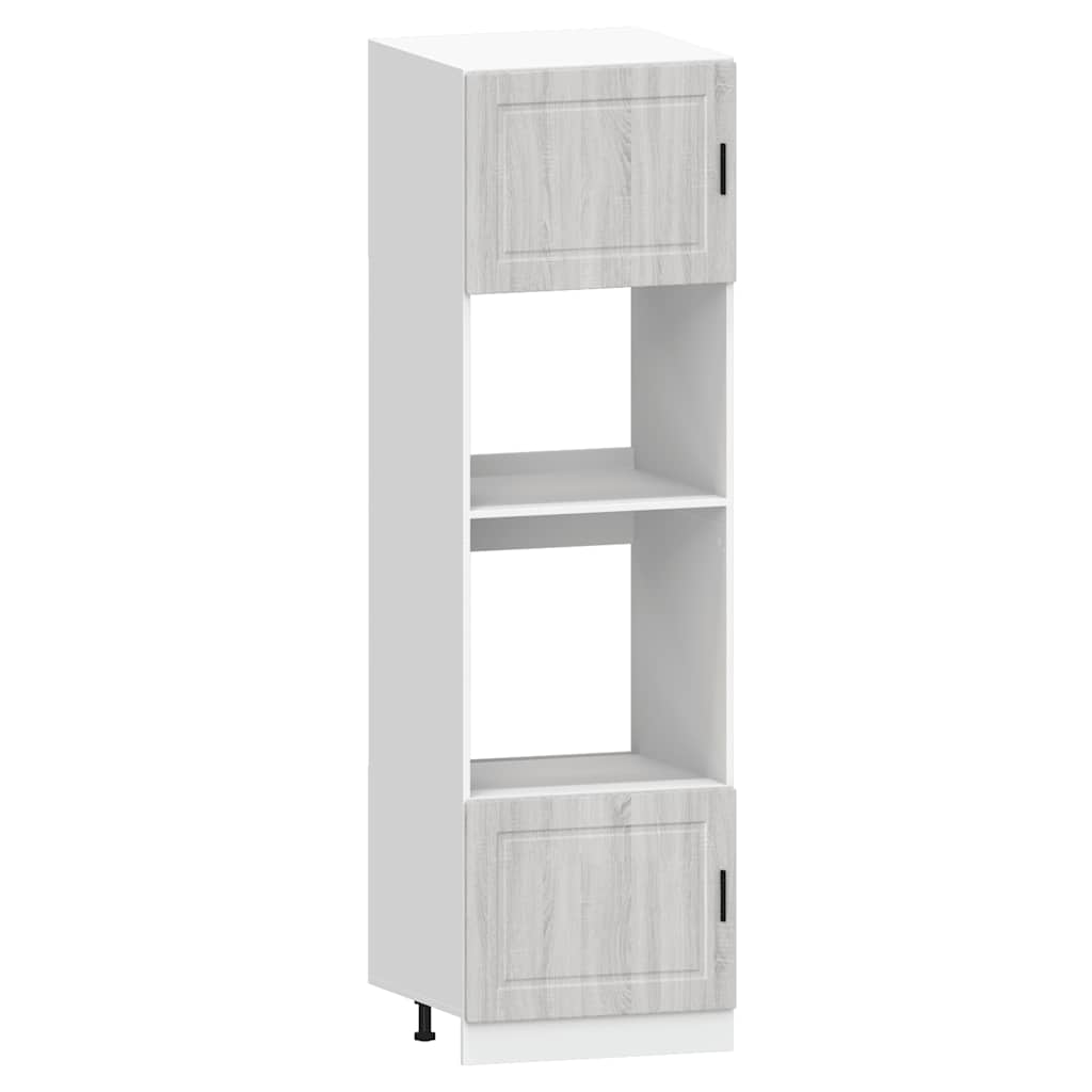 vidaXL 7-tlg. Küchenschrank-Set Kalmar Grau Sonoma Holzwerkstoff
