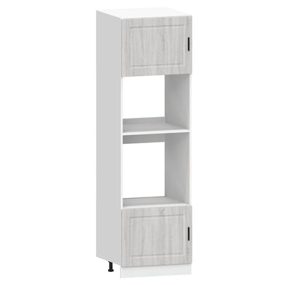 vidaXL 7-tlg. Küchenschrank-Set Kalmar Grau Sonoma Holzwerkstoff