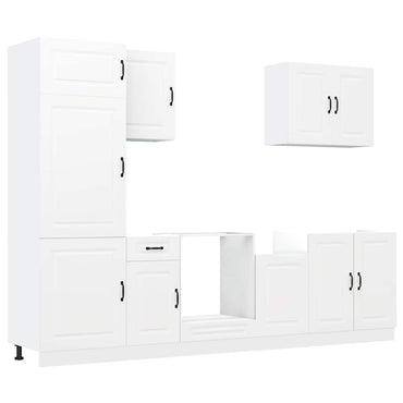 vidaXL Ensemble de meubles de cuisine 7 pcs Kalmar blanc en bois d'ingénierie