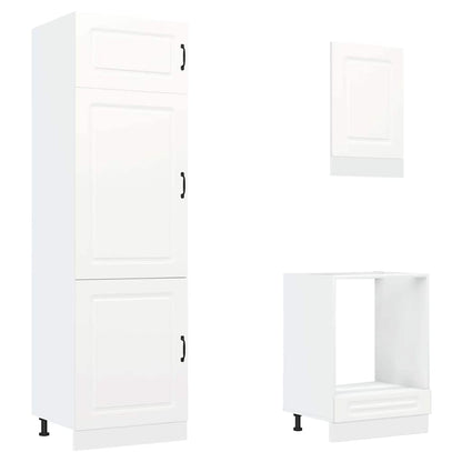 7-tlg. Küchenschrank-Set Kalmar Weiß Holzwerkstoff