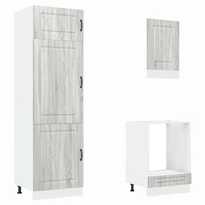 vidaXL 7-tlg. Küchenschrank-Set Kalmar Grau Sonoma Holzwerkstoff