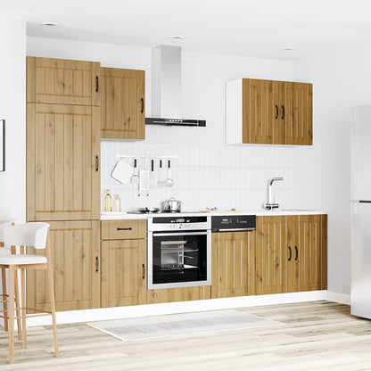 7-tlg. Küchenschrank-Set Lucca Artisan-Eiche Holzwerkstoff
