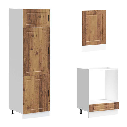 vidaXL Ensemble de meubles de cuisine 7 pcs Porto aspect bois de récupération bois d'ingénierie