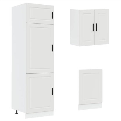 vidaXL 8-tlg. Küchenschrank-Set Porto Weiß Holzwerkstoff