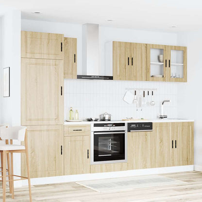 vidaXL 8-tlg. Küchenschrank-Set Porto Sonoma-Eiche Holzwerkstoff