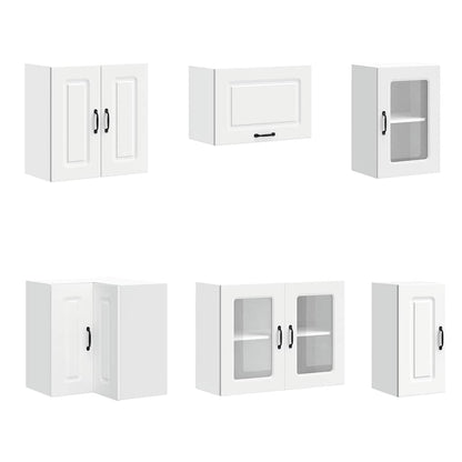 vidaXL 11-tlg. Küchenschrank-Set Kalmar Weiß Holzwerkstoff