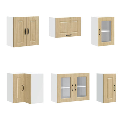 vidaXL 11-tlg. Küchenschrank-Set Kalmar Sonoma-Eiche Holzwerkstoff