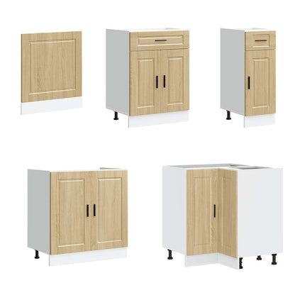 vidaXL 11-tlg. Küchenschrank-Set Porto Sonoma-Eiche Holzwerkstoff