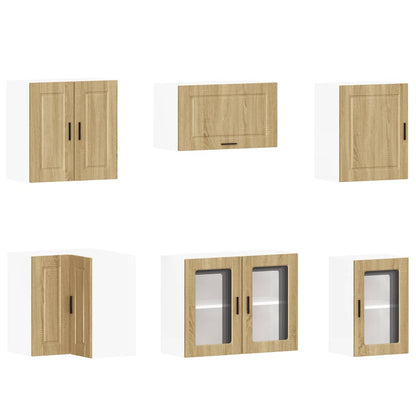 vidaXL 11-tlg. Küchenschrank-Set Porto Sonoma-Eiche Holzwerkstoff