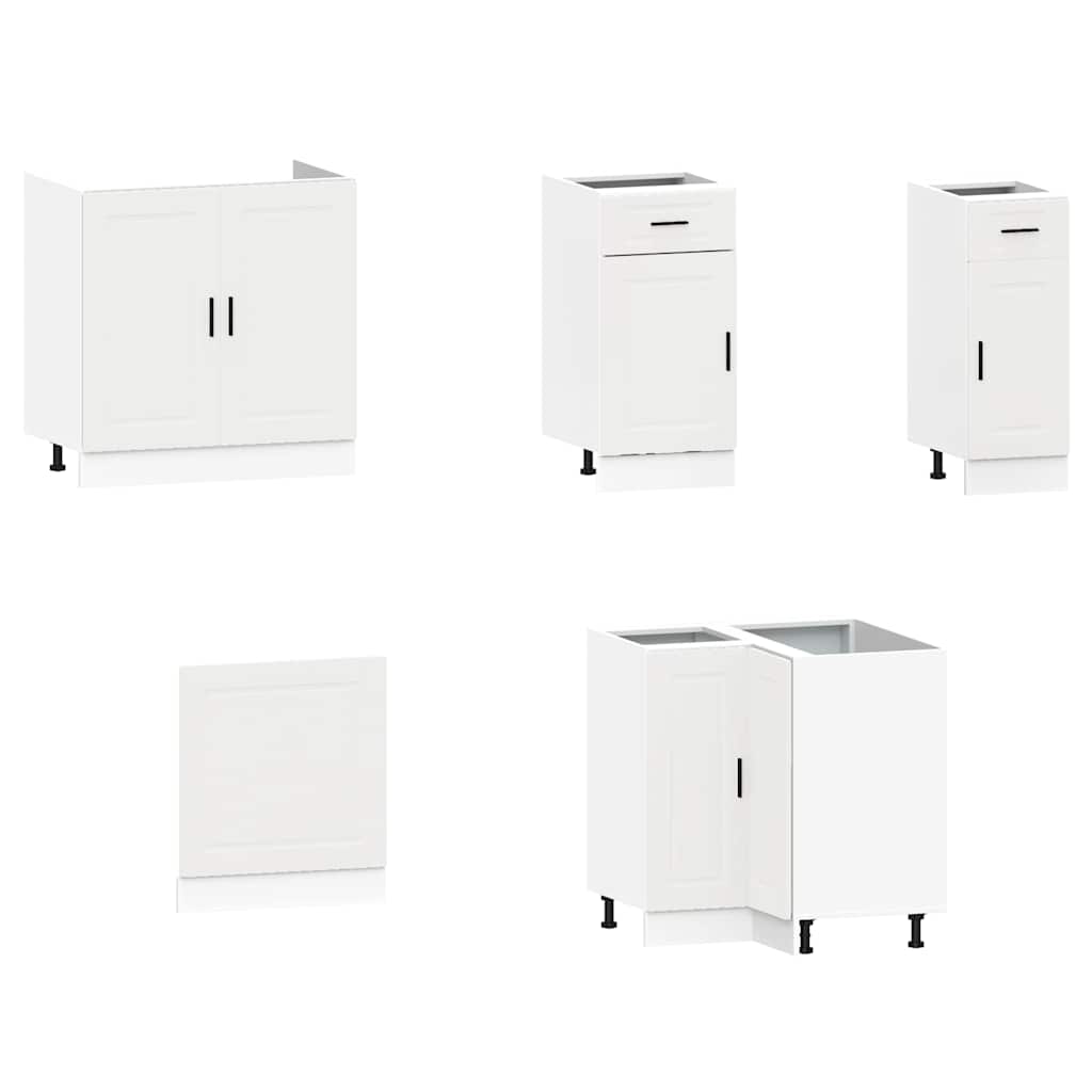 vidaXL 11-tlg. Küchenschrank-Set Porto Weiß Holzwerkstoff