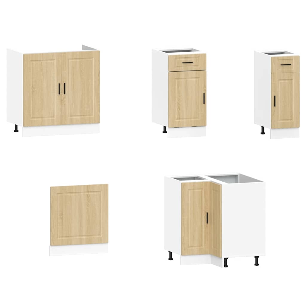 vidaXL Ensemble de 11 meubles de cuisine Porto Chêne Sonoma Bois d'ingénierie