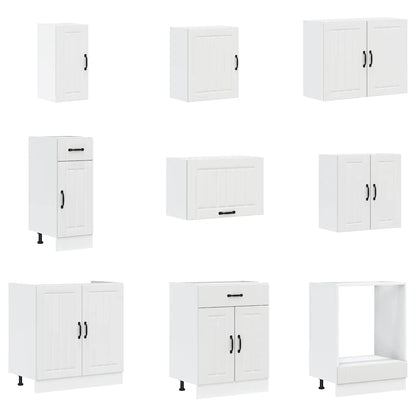vidaXL 14-tlg. Küchenschrank-Set Lucca Weiß Holzwerkstoff