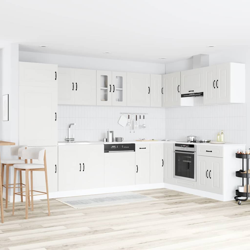 vidaXL Küchenschrank Kalmar Weiß 80 x 46 x 81.5 cm Holzwerkstoff