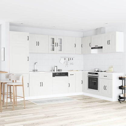 vidaXL Küchenschrank Kalmar Weiß 80 x 46 x 81.5 cm Holzwerkstoff
