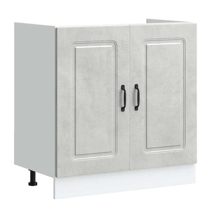 vidaXL Küchenschrank Kalmar Beton Grau 80 x 46 x 81.5 cm Holzwerkstoff