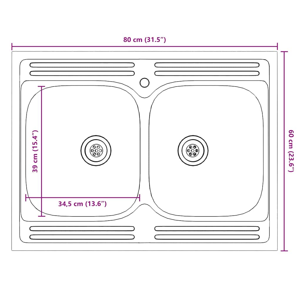 Küchenschrank mit Tür Kalmar Graues Sonoma 80 x 46 x 81.5 cm