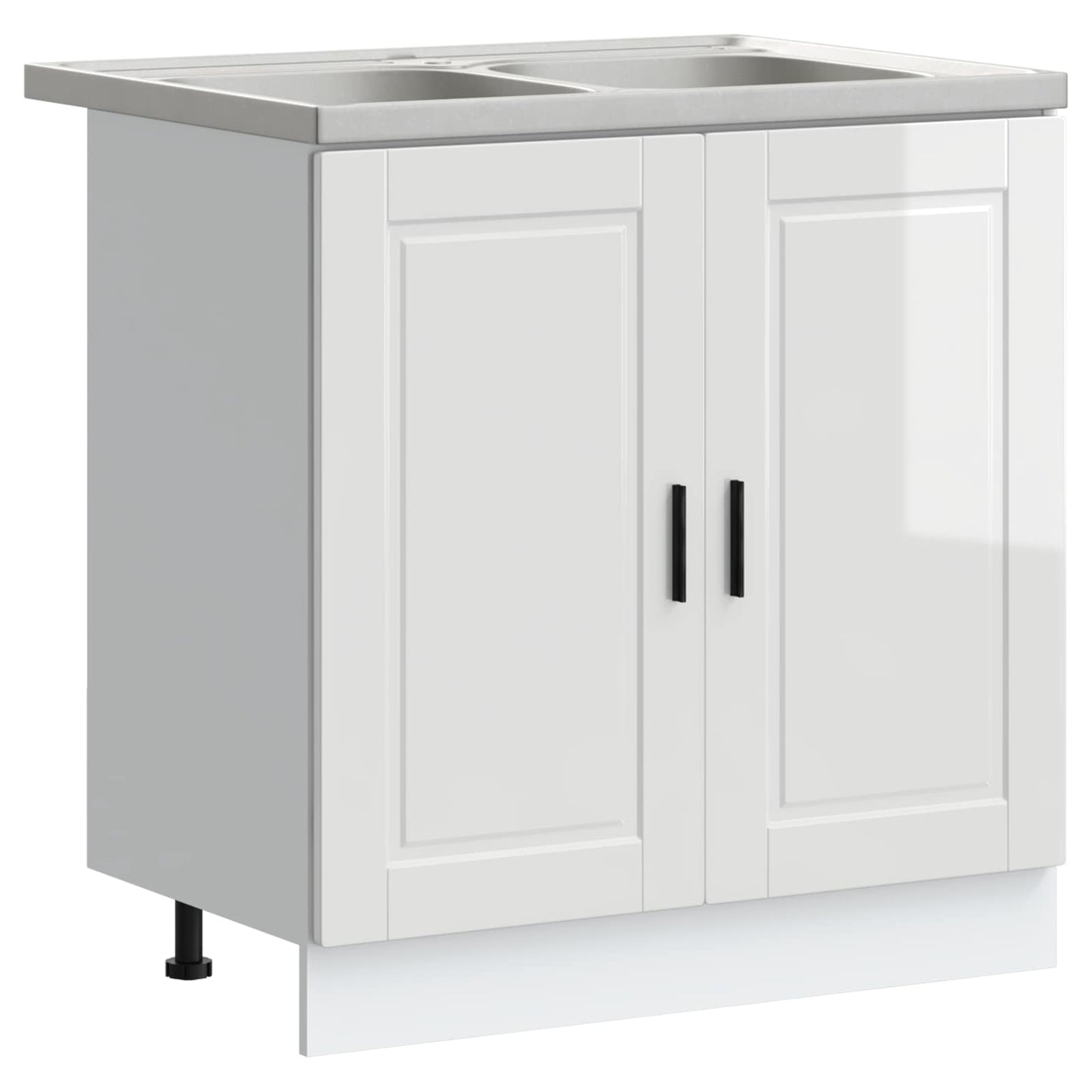 vidaXL Waschbecken-Unterschrank mit Tür Porto Weiß 80 x 46 x 81.5 cm
