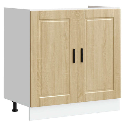 vidaXL Waschbecken-Unterschrank mit Tür Porto Braun 80 x 46 x 81.5 cm