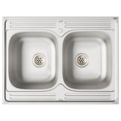 vidaXL Waschbecken-Unterschrank mit Tür Porto Braun 80 x 46 x 81.5 cm