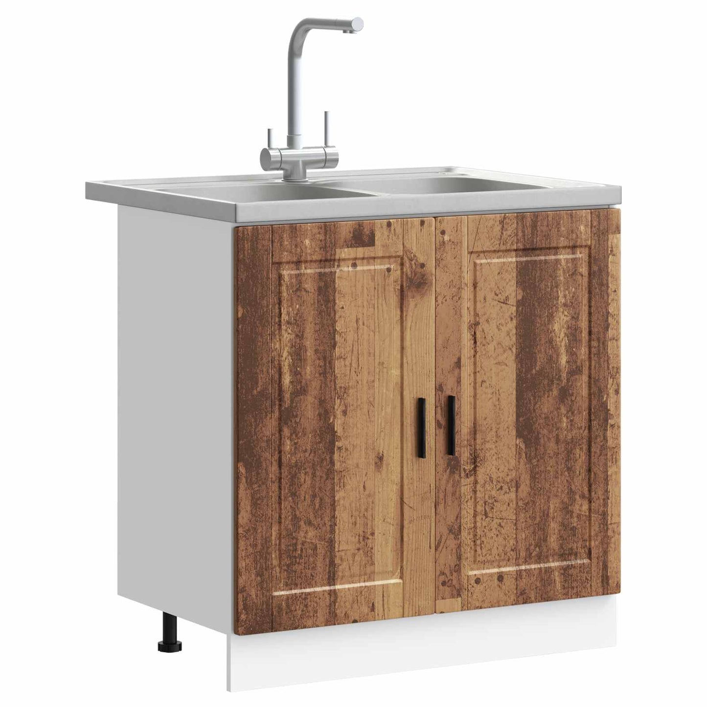 vidaXL Waschbecken-Unterschrank mit Tür Porto Braun 80 x 46 x 81.5 cm