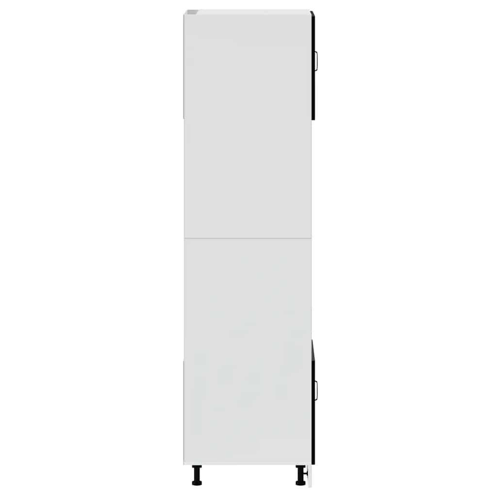 vidaXL Meubles de Rangement pour Salle de Bain Kalmar 2 pcs Noir Bois d'ingénierie