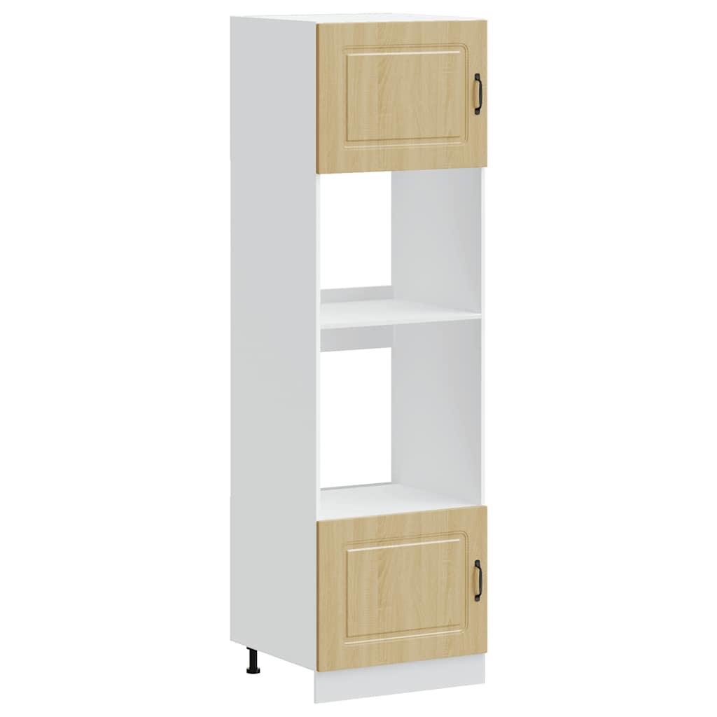 Herdumbauschränke 2 Stk. Kalmar Sonoma-Eiche Holzwerkstoff